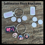 Keychain : Sublimation Photo Ring