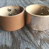 Jewelry: Leather Cuff Bracelet, Plain Band