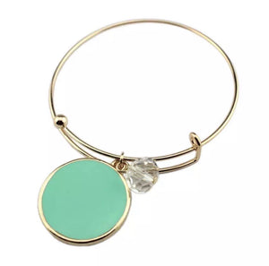 Jewelry : Enamel Color Disc Bracelet