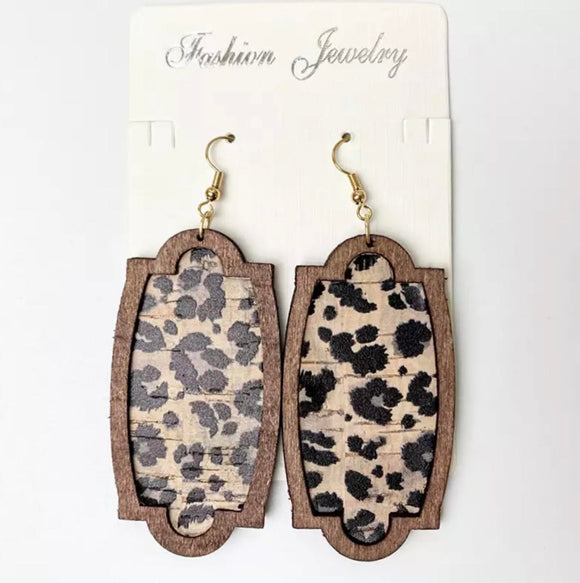 Jewelry: Wood Accent Earrings